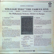 Load image into Gallery viewer, Rossini* – Herbert von Karajan, Philharmonia* : Rossini Overtures (William Tell And The Famous Five) (LP, Album, RE)
