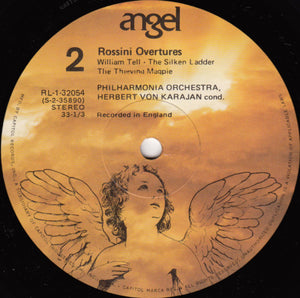 Rossini* – Herbert von Karajan, Philharmonia* : Rossini Overtures (William Tell And The Famous Five) (LP, Album, RE)