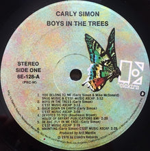 Load image into Gallery viewer, Carly Simon : Boys In The Trees (LP, Album, PRC)