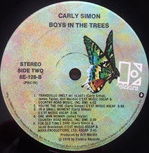 Load image into Gallery viewer, Carly Simon : Boys In The Trees (LP, Album, PRC)