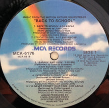 Load image into Gallery viewer, Various : Back To School - Music From The Motion Picture Soundtrack (LP)