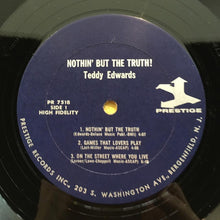 Laden Sie das Bild in den Galerie-Viewer, Teddy Edwards : Nothin' But The Truth! (LP, Album, Mono)