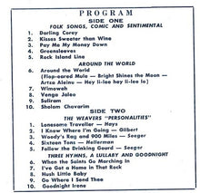 Charger l'image dans la galerie, The Weavers : The Weavers At Carnegie Hall (LP, Mono, VQC)