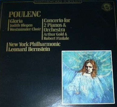Poulenc*, Leonard Bernstein : Gloria / Concerto For 2 Pianos & Orchestra (LP, Comp, RE)