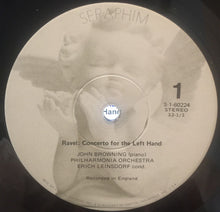 Load image into Gallery viewer, John Browning (2), Ravel*, Prokofiev*, Philharmonia Orchestra, Erich Leinsdorf : Ravel: Concerto For The Left Hand / Prokofiev: Concerto No. 3 (LP)