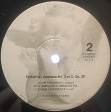 Load image into Gallery viewer, John Browning (2), Ravel*, Prokofiev*, Philharmonia Orchestra, Erich Leinsdorf : Ravel: Concerto For The Left Hand / Prokofiev: Concerto No. 3 (LP)
