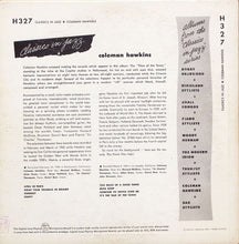 Laden Sie das Bild in den Galerie-Viewer, Coleman Hawkins : Classics In Jazz (10", Mono)