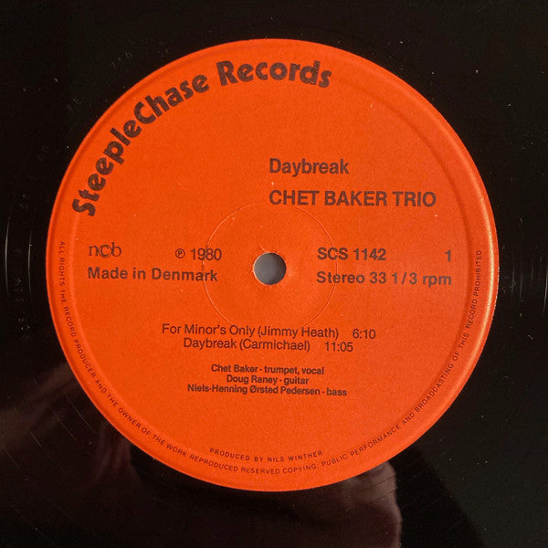 Buy Chet Baker Trio : Daybreak (LP, Album) Online for a great