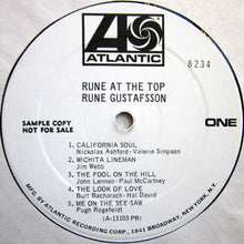 Charger l'image dans la galerie, Rune Gustafsson : Rune At The Top (LP, Mono, Promo)