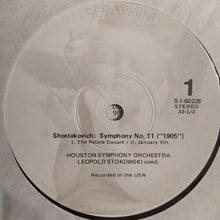 Load image into Gallery viewer, Shostakovich*, Leopold Stokowski Conducting The Houston Symphony Orchestra* : Symphony No. 11 ("1905") (LP)