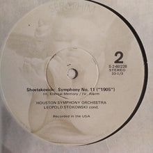Load image into Gallery viewer, Shostakovich*, Leopold Stokowski Conducting The Houston Symphony Orchestra* : Symphony No. 11 ("1905") (LP)