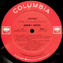 Load image into Gallery viewer, Johnny Mathis : Johnny (LP, Album, Mono)