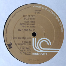 Load image into Gallery viewer, The Great Jazz Trio : Love For Sale (LP, Album, RE)