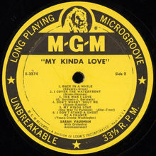 Laden Sie das Bild in den Galerie-Viewer, Sarah Vaughan : My Kinda Love (LP, Album, Mono)