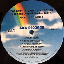 Laden Sie das Bild in den Galerie-Viewer, Gary U.S. Bonds : The Best Of Gary U.S. Bonds (From The Original Session Tapes) (LP, Comp, Pin)