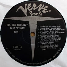 Load image into Gallery viewer, Big Bill Broonzy : Last Session Part 1 (LP, Mono)