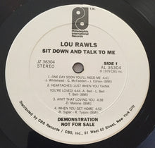 Laden Sie das Bild in den Galerie-Viewer, Lou Rawls : Sit Down And Talk To Me (LP, Album, Promo, San)