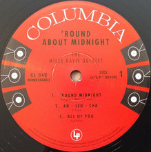 Load image into Gallery viewer, Miles Davis : 'Round About Midnight (LP, Album, Mono, RE, RM, 180)