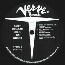 Charger l'image dans la galerie, Gerry Mulligan Meets Ben Webster : Gerry Mulligan Meets Ben Webster (LP, Album, Mono, RE, MGM)