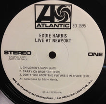 Load image into Gallery viewer, Eddie Harris : Live At Newport (LP, Album, Promo, PR)
