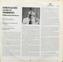 Load image into Gallery viewer, Prokofiev*, Efrem Kurtz Conducting The Philharmonia Orchestra : Peter And The Wolf / Classical Symphony / March From "Love For Three Oranges" (LP)