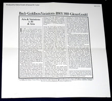 Charger l'image dans la galerie, Bach* - Glenn Gould : The Goldberg Variations (CD, Album, RP)