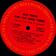 Load image into Gallery viewer, Ray Price : For The Good Times (LP, Album, Pit)