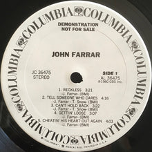 Charger l'image dans la galerie, John Farrar : John Farrar (LP, Album, Promo)