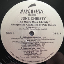 Load image into Gallery viewer, June Christy : The Misty Miss Christy (LP, Album, RE)