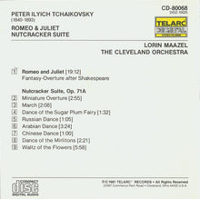 Charger l'image dans la galerie, Tchaikovsky*, Lorin Maazel, The Cleveland Orchestra : Tchaikovsky: Romeo & Juliet / Nutcracker Suite (CD, Album)