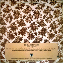 Charger l'image dans la galerie, Linda Ronstadt : Don't Cry Now (LP, Album, RE, PRC)