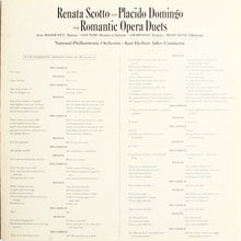 Load image into Gallery viewer, Renata Scotto And Placido Domingo With National Philharmonic Orchestra, Kurt Herbert Adler : Sing Romantic Opera Duets (LP)