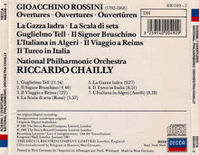 Load image into Gallery viewer, Rossini*, National Philharmonic Orchestra, Chailly* : 7 Overtures (CD, Album, RE)