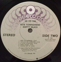 Load image into Gallery viewer, Pete Townshend : Empty Glass (LP, Album, MO )