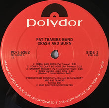 Load image into Gallery viewer, Pat Travers Band : Crash And Burn (LP, Album, 72 )
