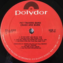 Load image into Gallery viewer, Pat Travers Band : Crash And Burn (LP, Album, 72 )