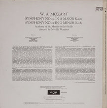 Load image into Gallery viewer, Mozart*, Academy Of St. Martin-in-the-Fields* Directed By Neville Marriner* : Symphony No. 29 In A Major K. 201 / Symphony No. 25 In G Minor K. 183 (LP)