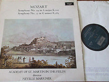 Load image into Gallery viewer, Mozart*, Academy Of St. Martin-in-the-Fields* Directed By Neville Marriner* : Symphony No. 29 In A Major K. 201 / Symphony No. 25 In G Minor K. 183 (LP)
