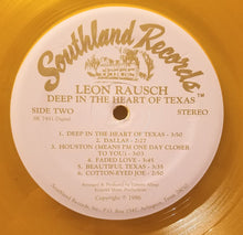 Laden Sie das Bild in den Galerie-Viewer, Leon Rausch : Deep In The Heart Of Texas (LP, Gol)