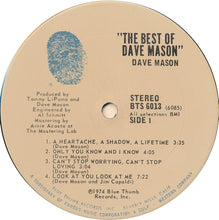 Load image into Gallery viewer, Dave Mason : The Best Of Dave Mason (LP, Comp, Pit)