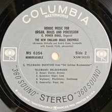 Charger l'image dans la galerie, E. Power Biggs, New England Brass Ensemble : Heroic Music For Organ, Brass And Percussion (LP, Album)