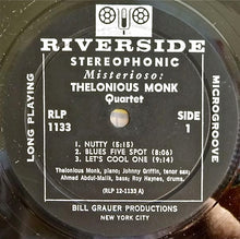 Load image into Gallery viewer, Thelonious Monk Quartet* : Misterioso (LP, Album, RP)