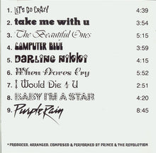Laden Sie das Bild in den Galerie-Viewer, Prince And The Revolution : Purple Rain (CD, Album, Tar)