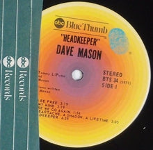 Charger l'image dans la galerie, Dave Mason : Headkeeper (LP, Album, RE)