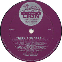 Load image into Gallery viewer, Billy Eckstine And Sarah Vaughan : Billy & Sarah (LP, Album, Comp, Mono)