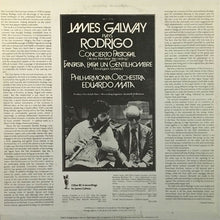 Load image into Gallery viewer, James Galway, Eduardo Mata, Philharmonia Orchestra : Plays Rodrigo Concierto Pastoral, Fantasia Para Un Gentilhombre (LP, Album)