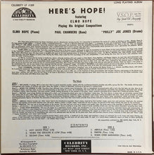 Laden Sie das Bild in den Galerie-Viewer, Elmo Hope Trio : Here's Hope! (LP, Album, Mono, RE)
