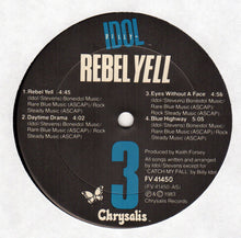 Load image into Gallery viewer, Billy Idol : Rebel Yell (LP, Album, Club, Car)