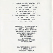 Load image into Gallery viewer, U2 : War (CD, Album, Club, RE)