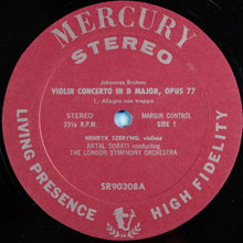 Laden Sie das Bild in den Galerie-Viewer, Brahms*, Henryk Szeryng, London Symphony*, Antal Dorati : Violin Concerto (LP, Album, RE)